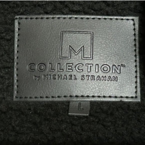 NWT MICHAEL STRAHAN Collection Black Sherpa Lined Jean Jacket Size Large - Picture 6 of 7